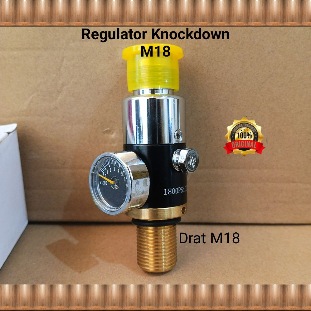 Regulator Knockdown Drat M18, Regulator Knockdown, Regul Paintbal Knockdown, Regulator PCP Akurasi S