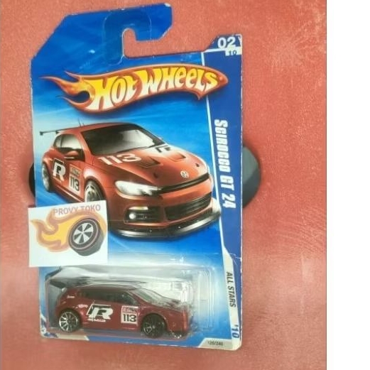 Hotwheels Error Volkswagen Scirocco GT 24 Red merah beda List Velg Rare VW blue card