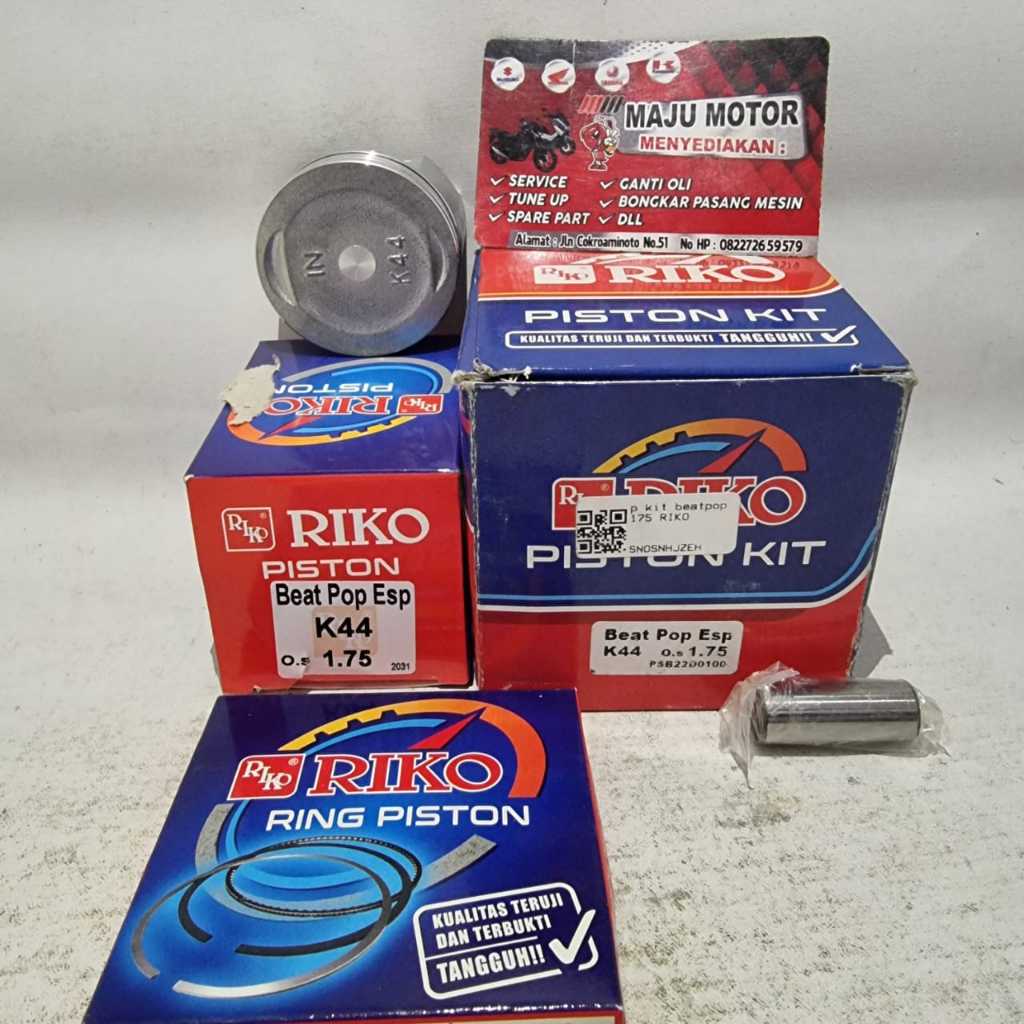 RIKO Beat PoP EsP Fi Injeksi K44 Piston Seher Set Kit STD 25 50 75 100 125 150 175 200