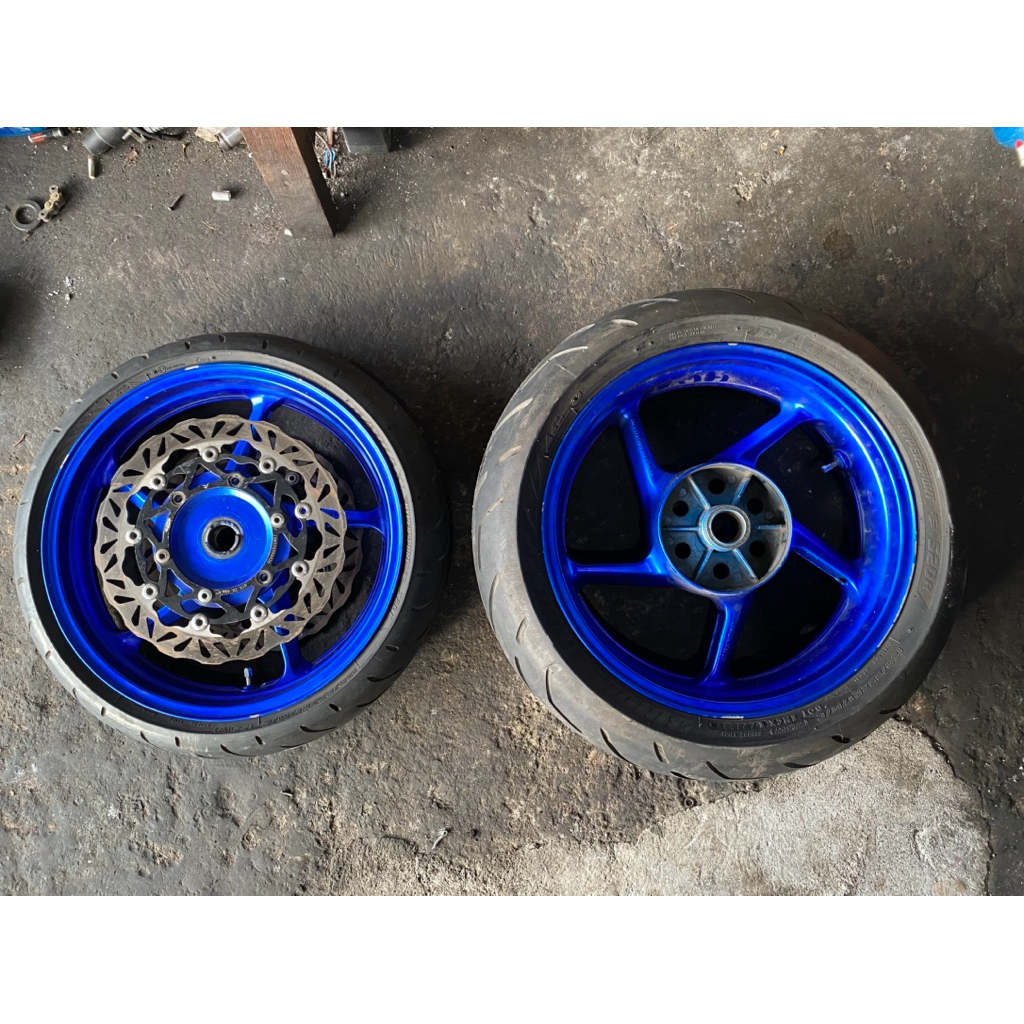 Velg Vrossy Tapak Lebar Ukuran 3,5 inch 5,5 inch Bekas Ninja 250 Karbu/FI Old