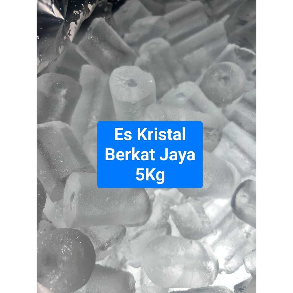 [ 5KG ] Ice Tube Es Batu Kristal 5KG Es Kristal Berkat Jaya (Pademangan Jakarta Utara)