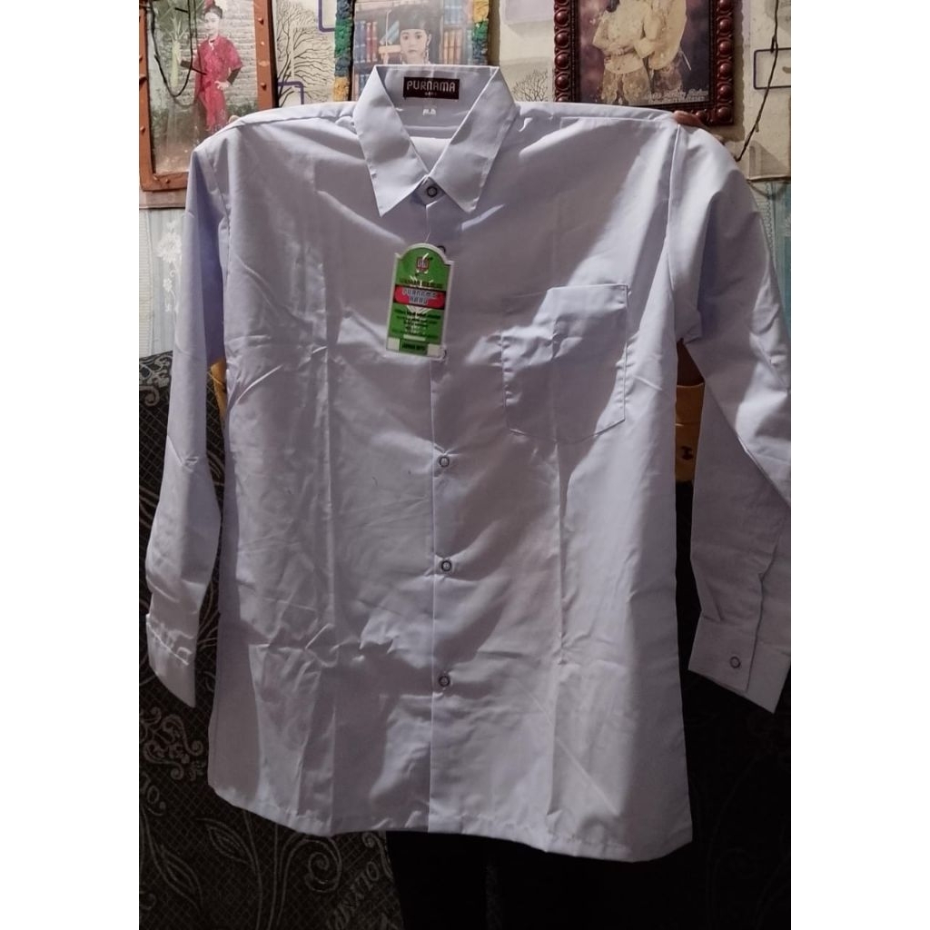 SERAGAM PUTIH LENGAN PANJANG PURNAMA SD