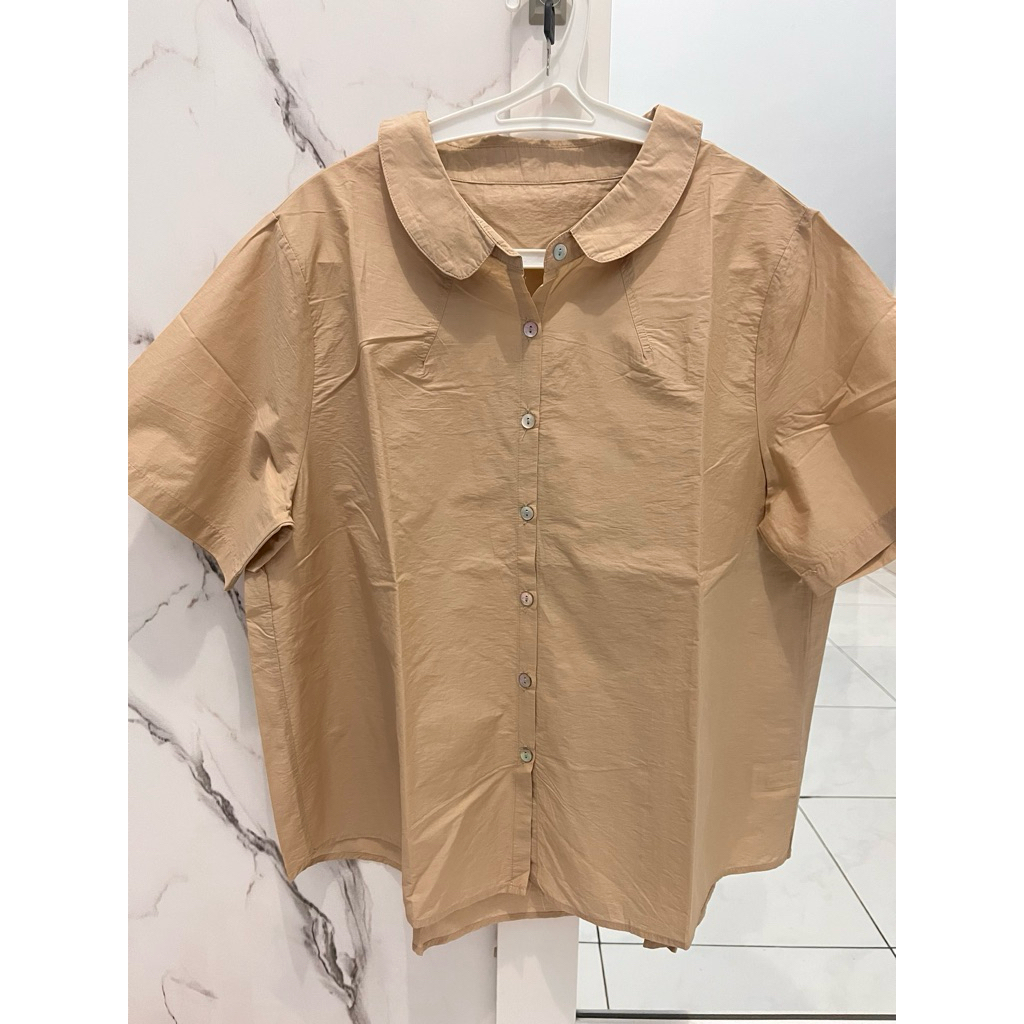 Preloved Kemeja Blouse Cream Wanita