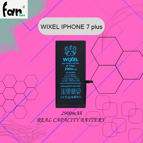 WIXEL BATRE Double Power Handphone Ori Iphone 7+ 7 PLUS Batre Batrai Battery Dual Double Power HP Ap