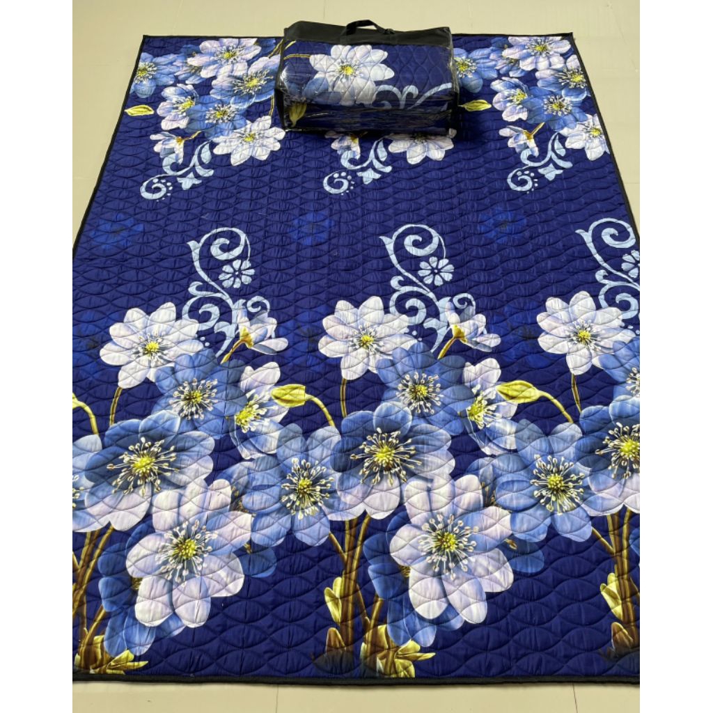 Karpet quilting murah - kasur lantai jumbo tebal - kasur lantai motif doraemon - karpet lantai ukura