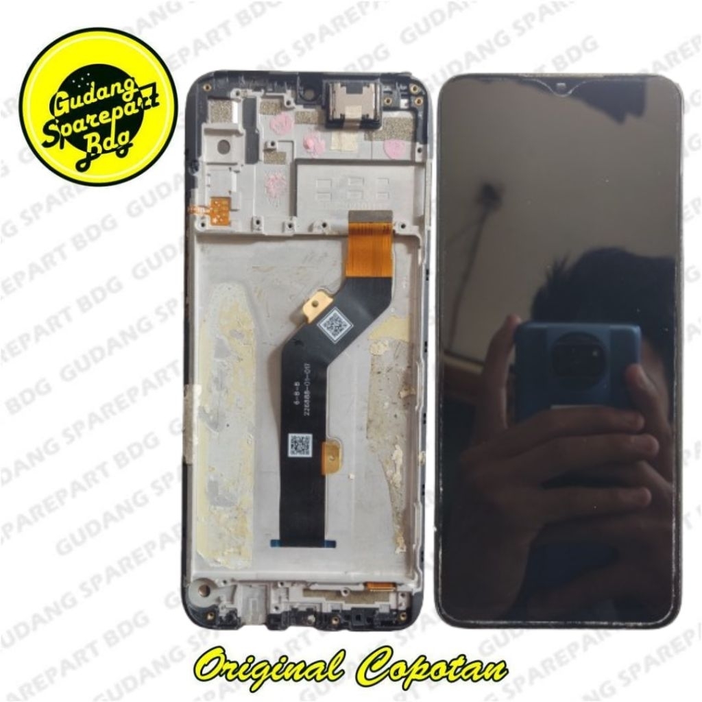 LCD Freme Tatakan lcd Infinix Hot 10 Play FullSet Original Copotan