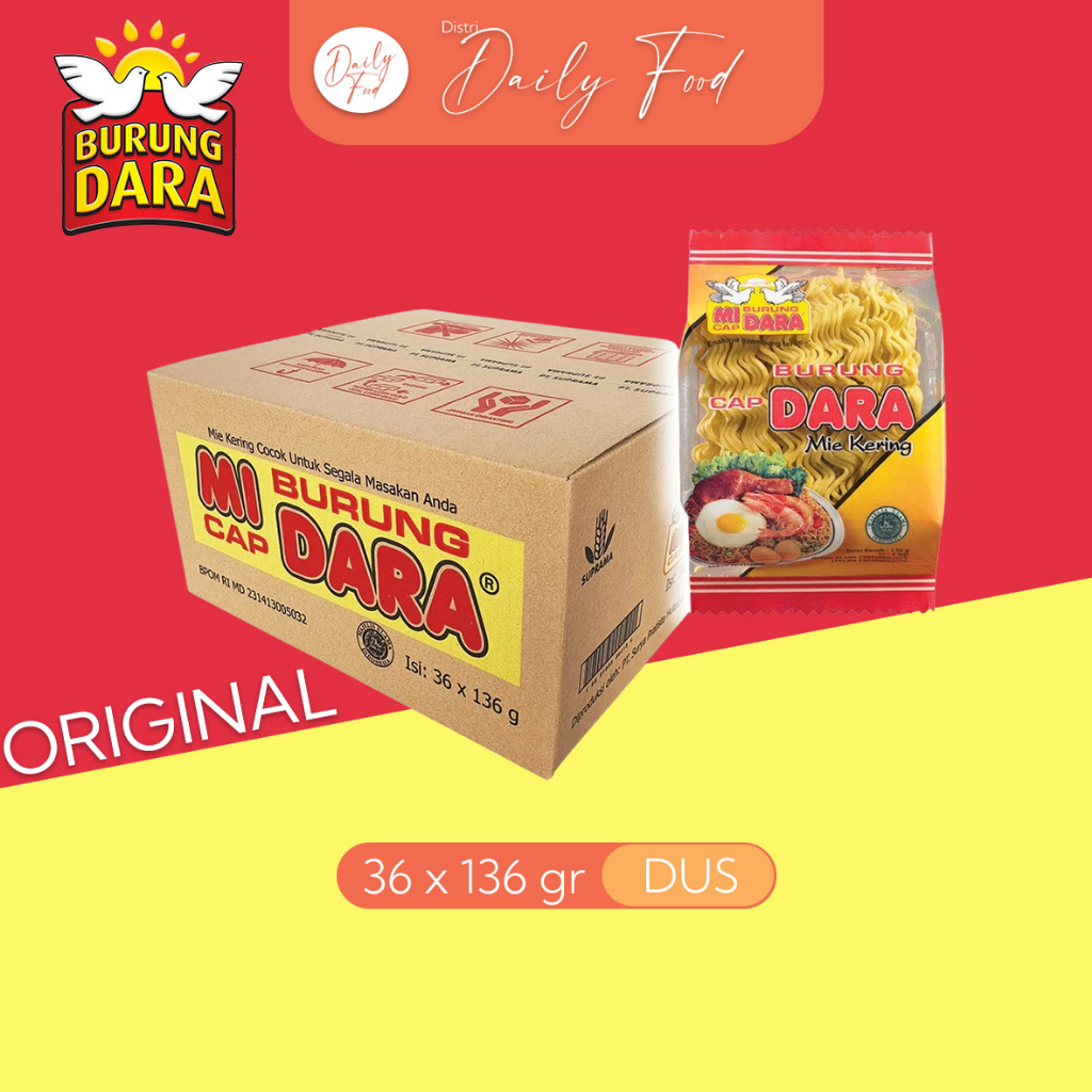 Mie Burung Dara Original - 1 Dus | Mie Burung Dara | Mie Kering