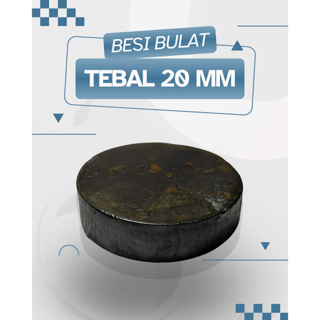 Plat Besi Bulat Tebal 20mm | Cutting Bulat Custom Diameter | Besi Padat  Bubut