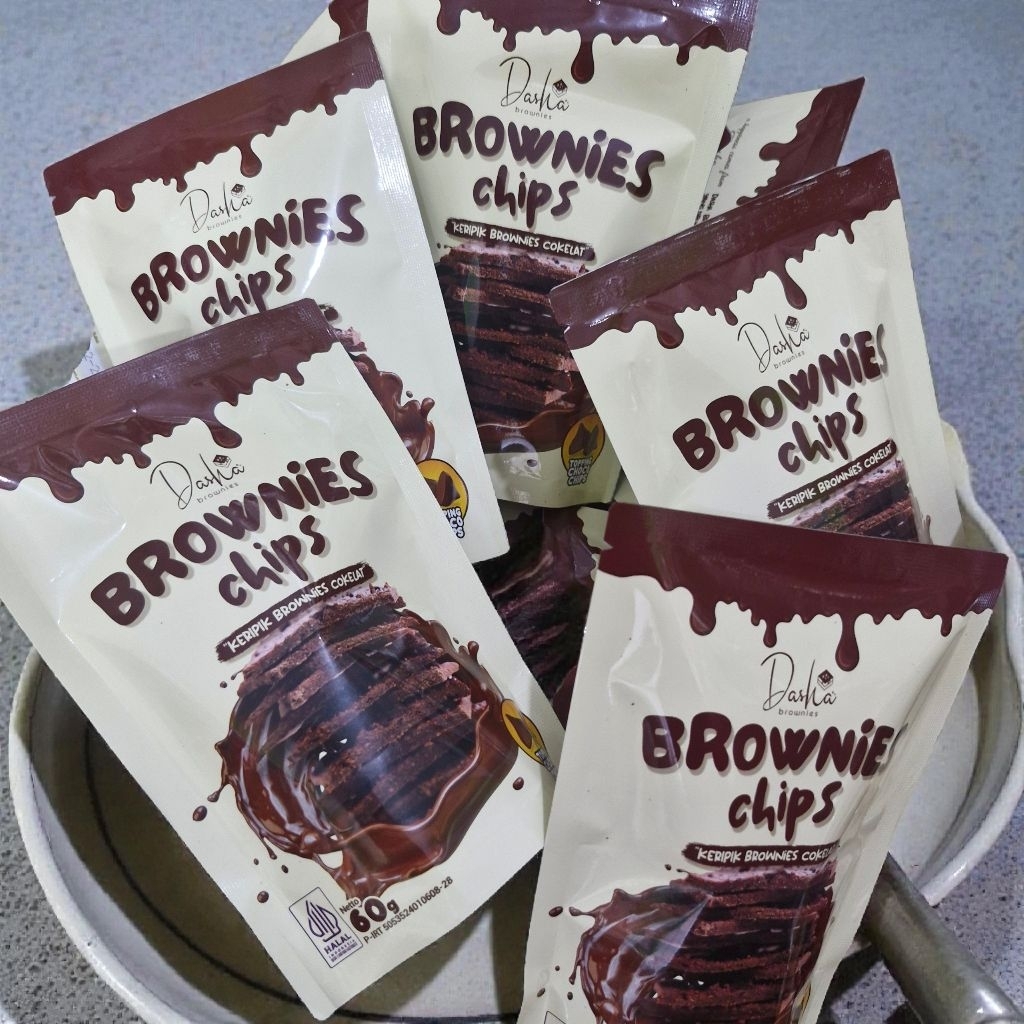 BROWNIES COKLAT | Keripik Brownies Chips Enak Manis