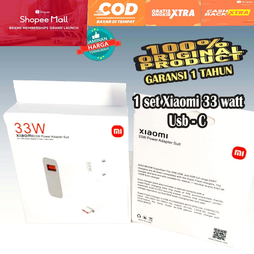 Cas Xiaomi 120w 67w 33w/casan xiaomi 100% Original/kabel/adaptor/Charger/Turbo charging/Hyper Charge