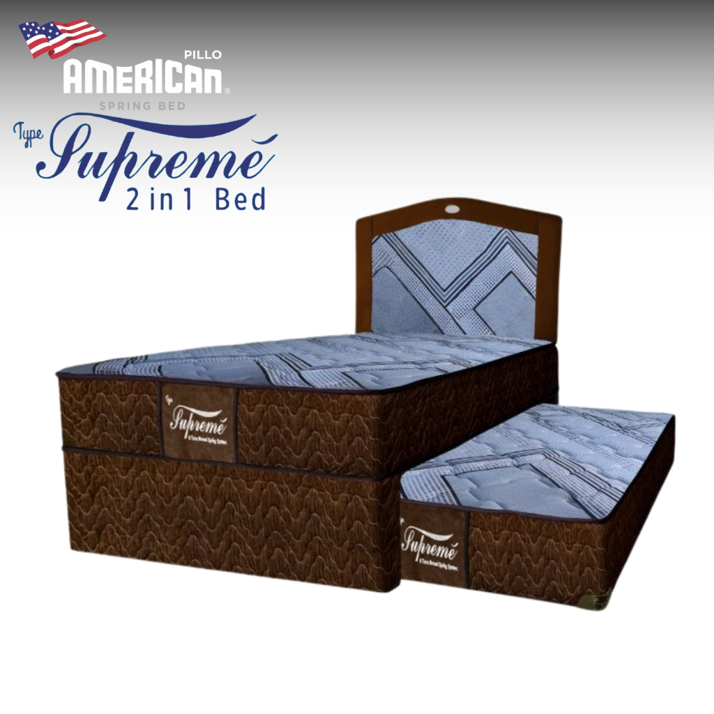 American Pillo Springbed Supreme Set 2in1  Kasur Sorong Twin Bertingkat