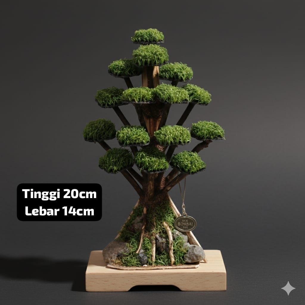 bonsai aquascape pinus sintetis (new produk)