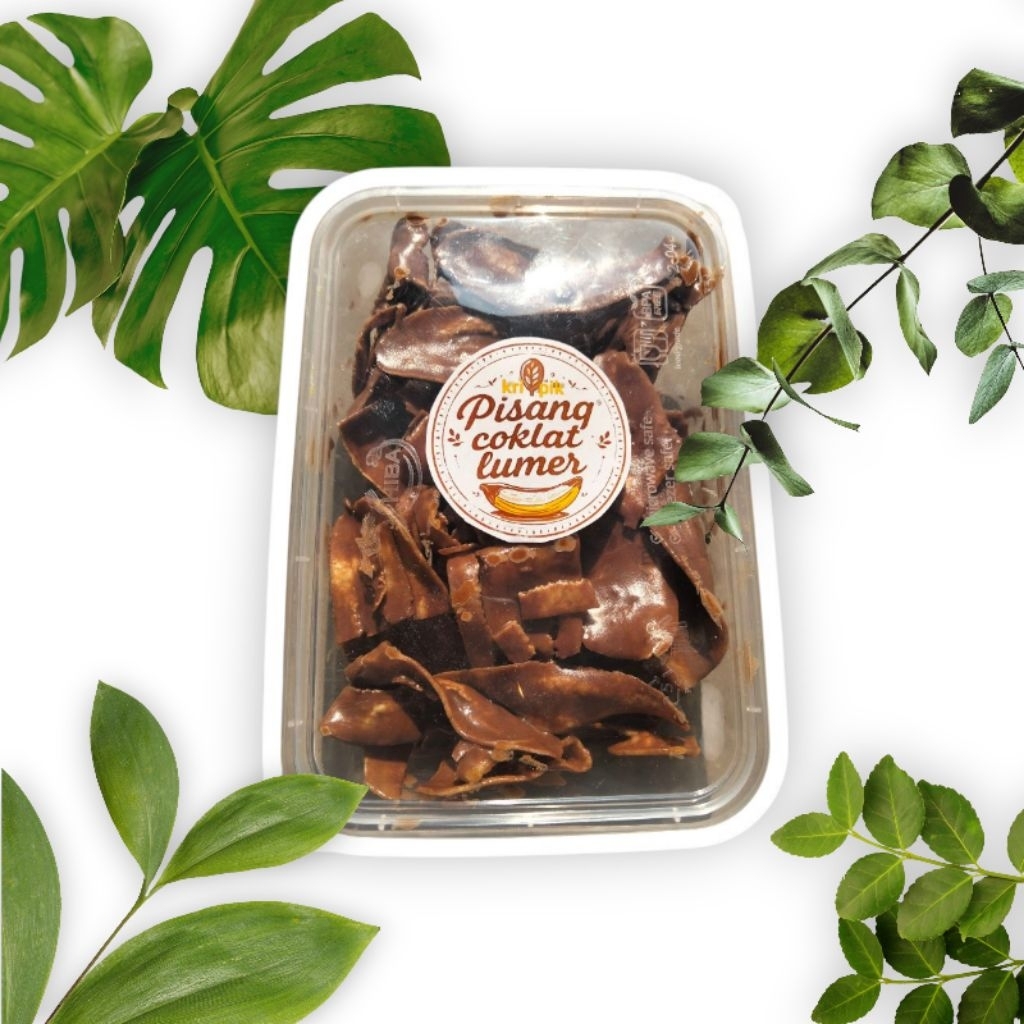 Keripik Pisang Coklat Lumer Viral Manis Gurih  Makanan Cemilan Kekinian 160gr Khas Bandung