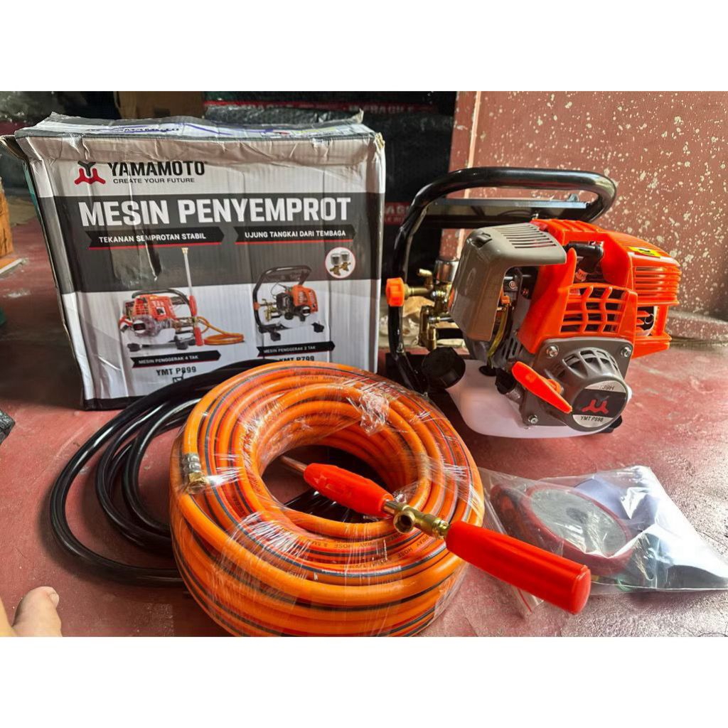 Portable Power Sprayer P898 Mesin Yamamoto 4Tak Penyemprot Hama Mesin cuci motor Cuci mobil