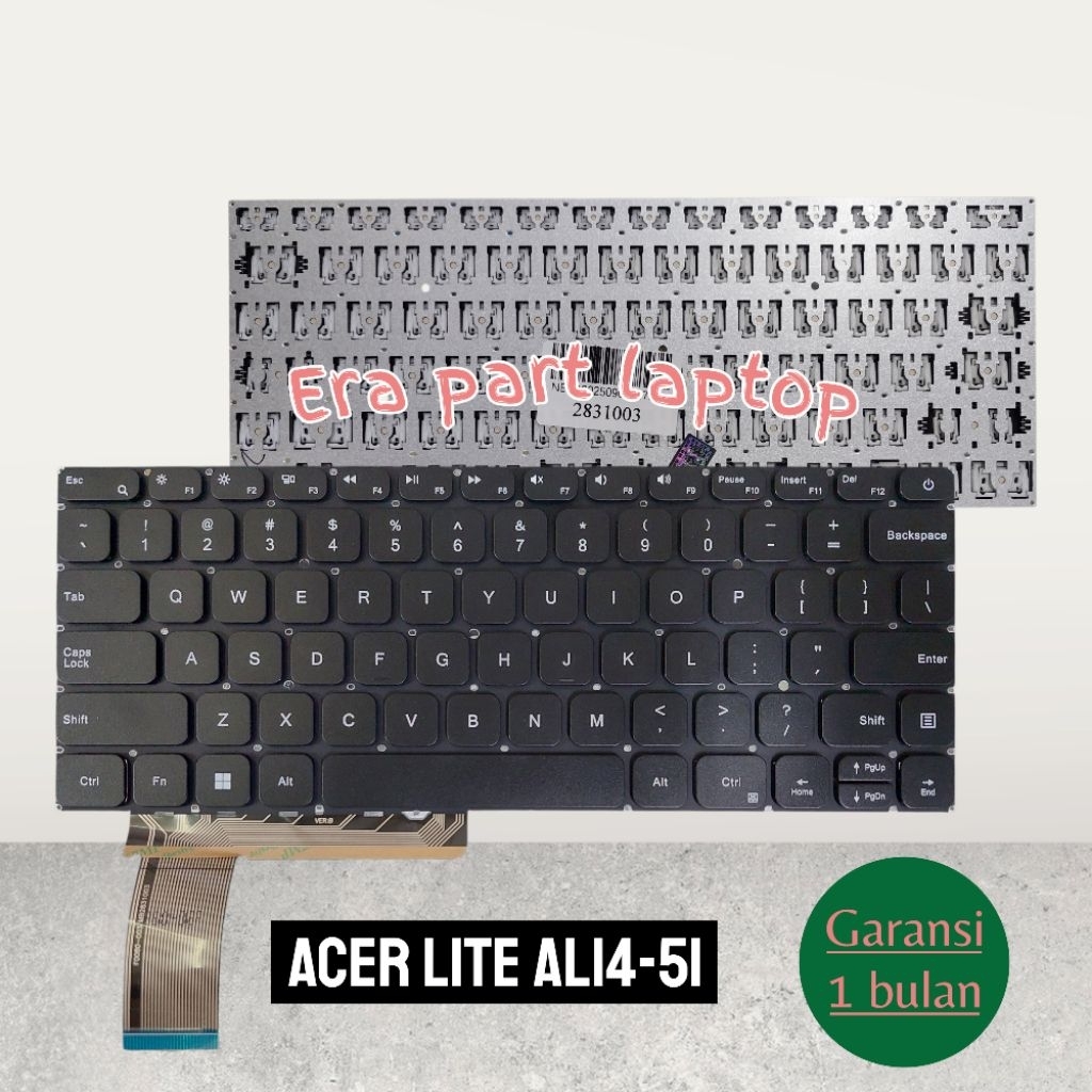Keyboard Acer Aspire Lite 14 AL14-51 AL14-51M Black