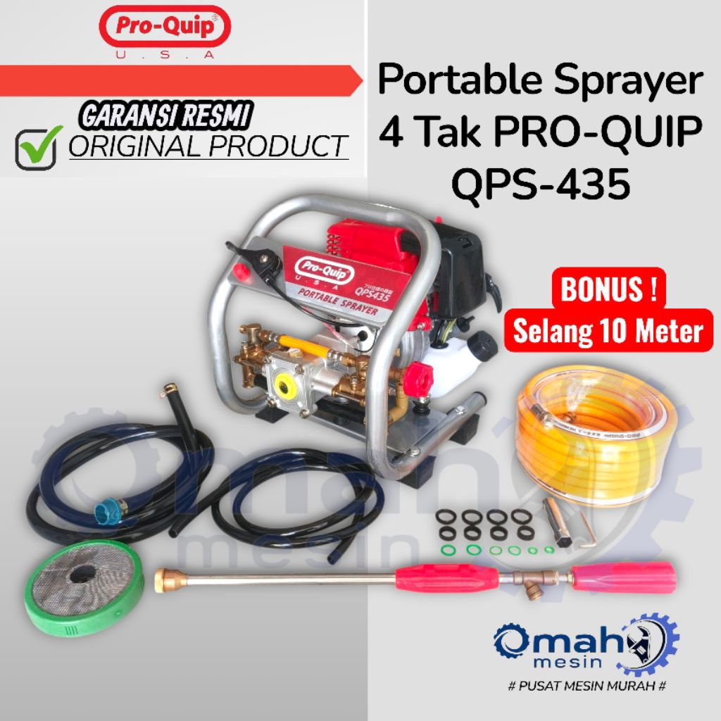 Mesin Sprayer Portable 4 tak PRO-QUIP QPS435 / Mesin Power Sprayer 4 tak PRO-QUIP QPS435 / mesin ste