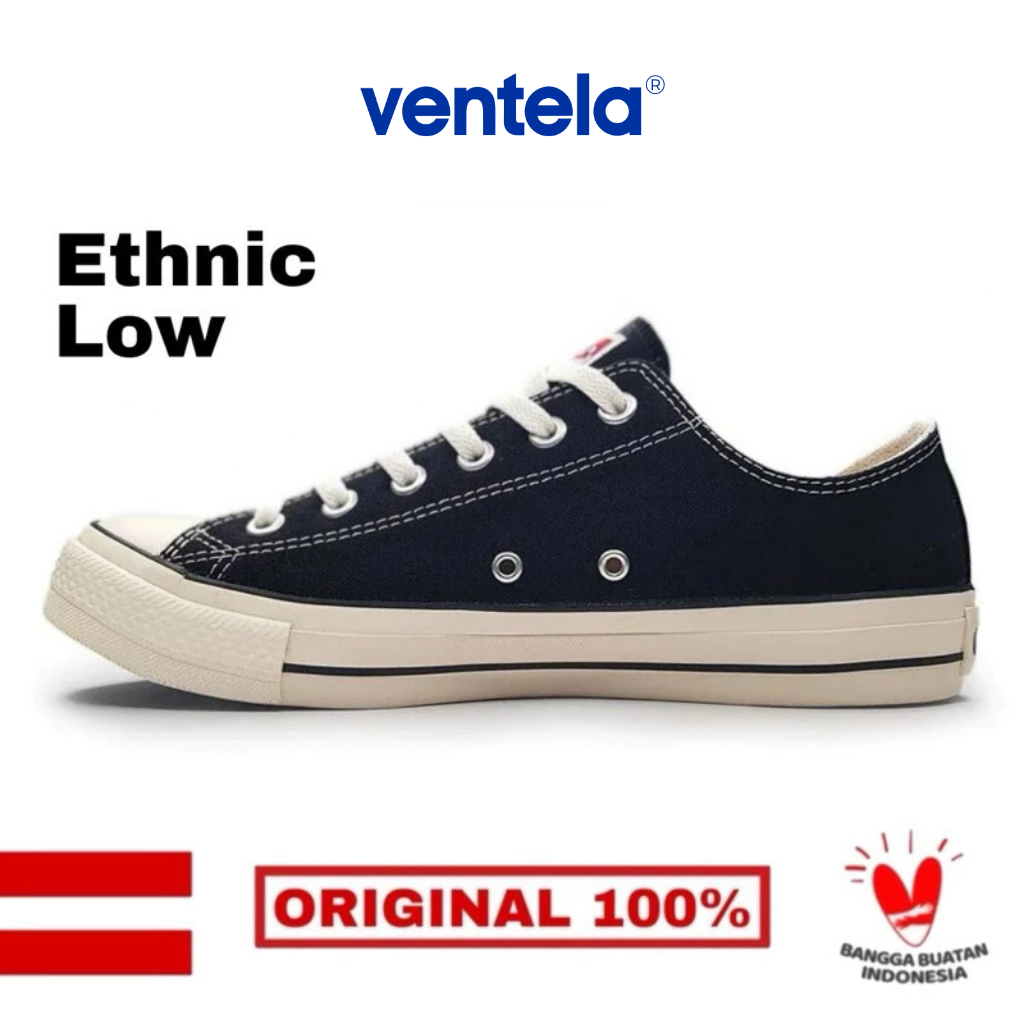 Ventela Ethnic Low Black Natural
