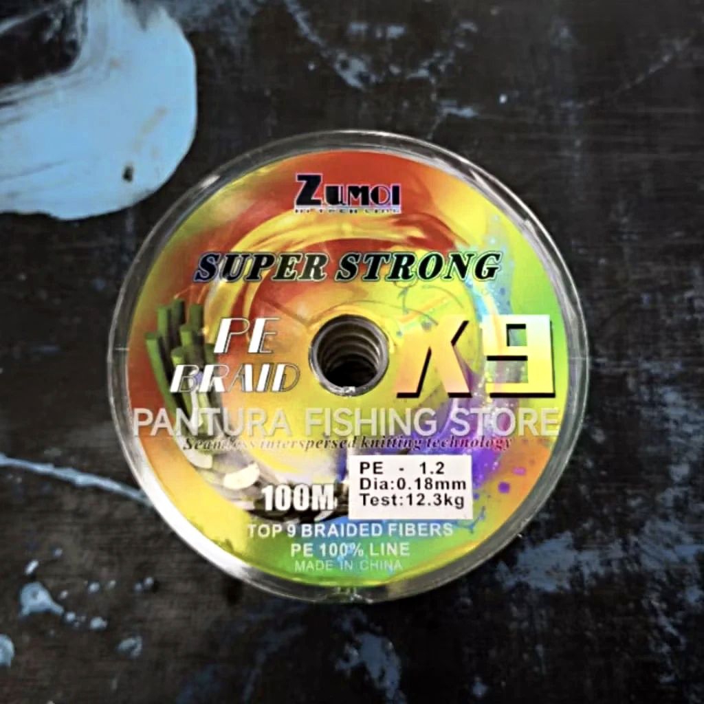 Senar Pancing PE X9 Zumoi Multicolor Panjang 100m Super Strong