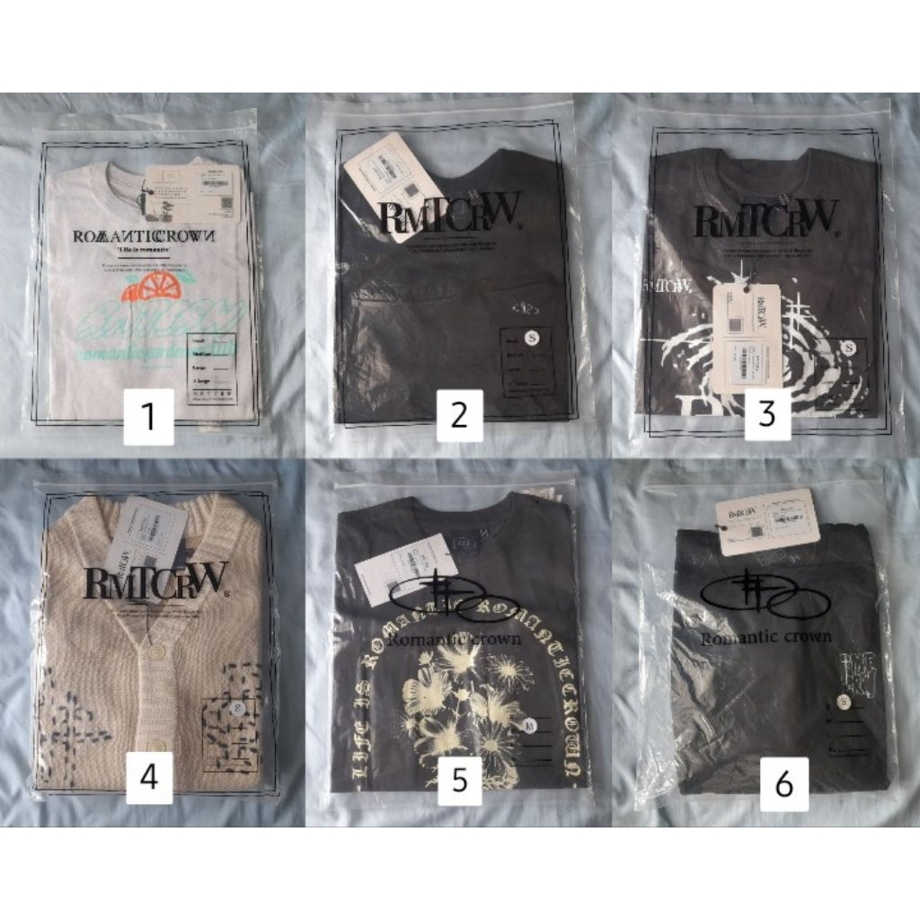 romantic crown kaos tshirt woozi black grey charcoal tee shirt knit vest crewneck rmntccrwn