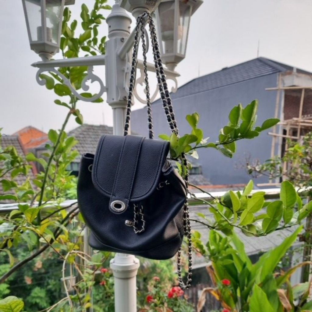 Preloved ransel kecil kulit