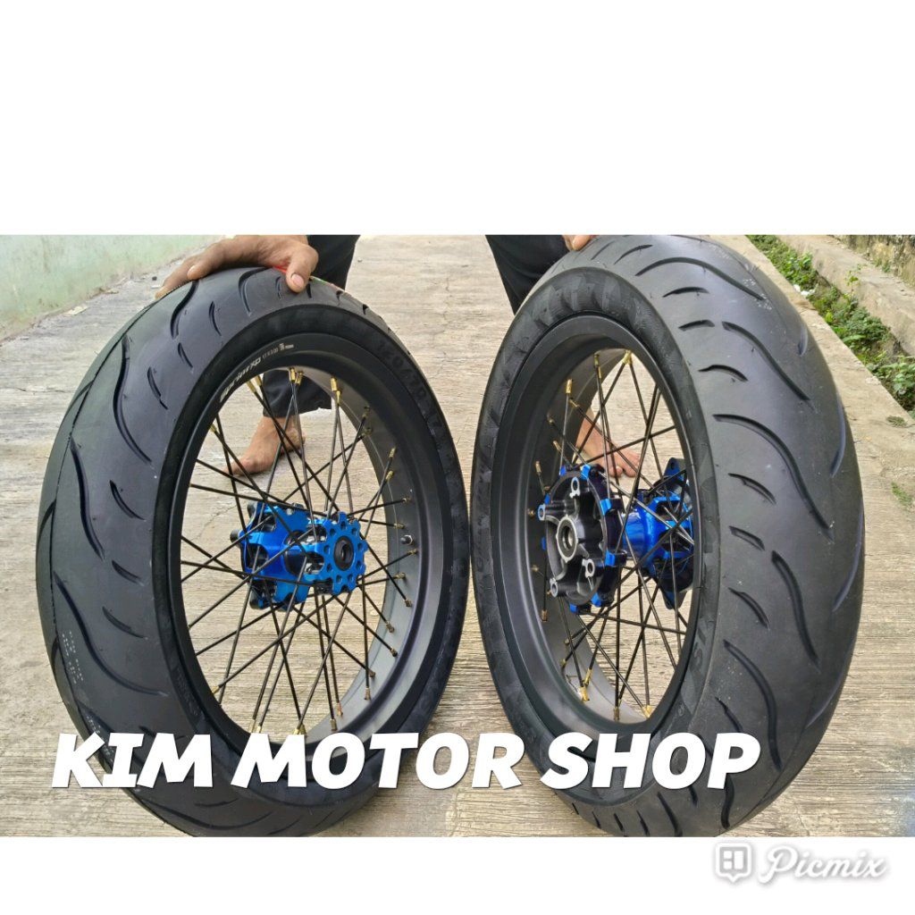 Velg Supermoto Honda Crf150L 300+350-17 Ban Maxxis Zeneos  Crf150L