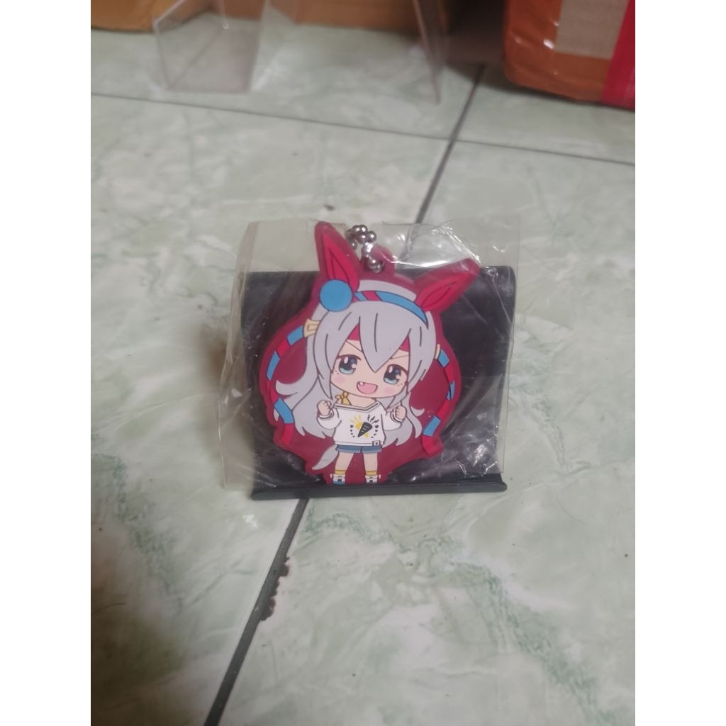 Uma Musume Tamamo Cross Rubber Keychain