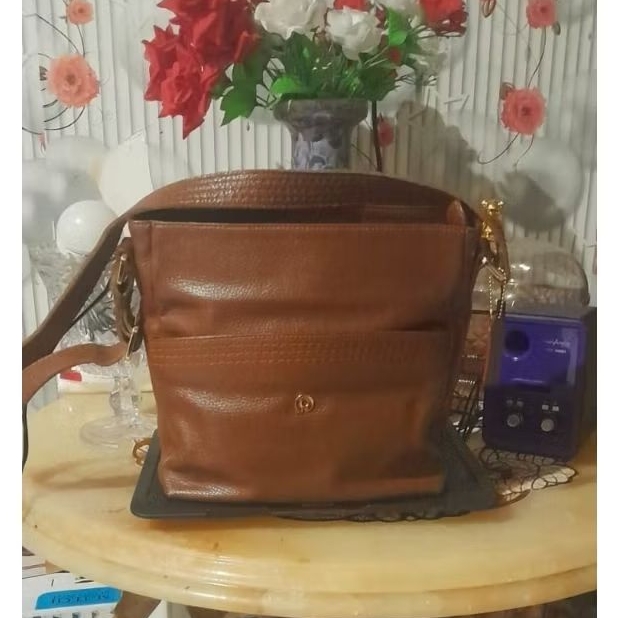 PRELOVED PAPILON SLING BAG BROWN