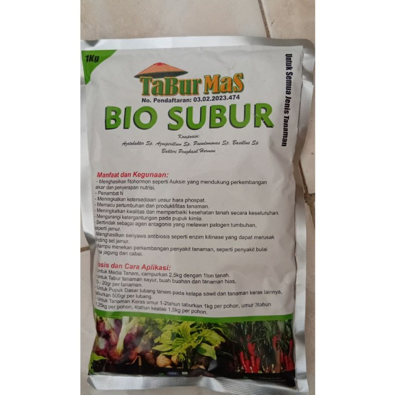 BIO SUBUR 1kg- Agrobacteri anti layu Bakteri/layu fusarium