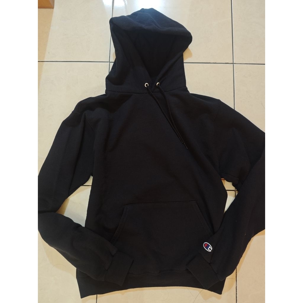 HOODIE CHAMPION BASIC HITAM