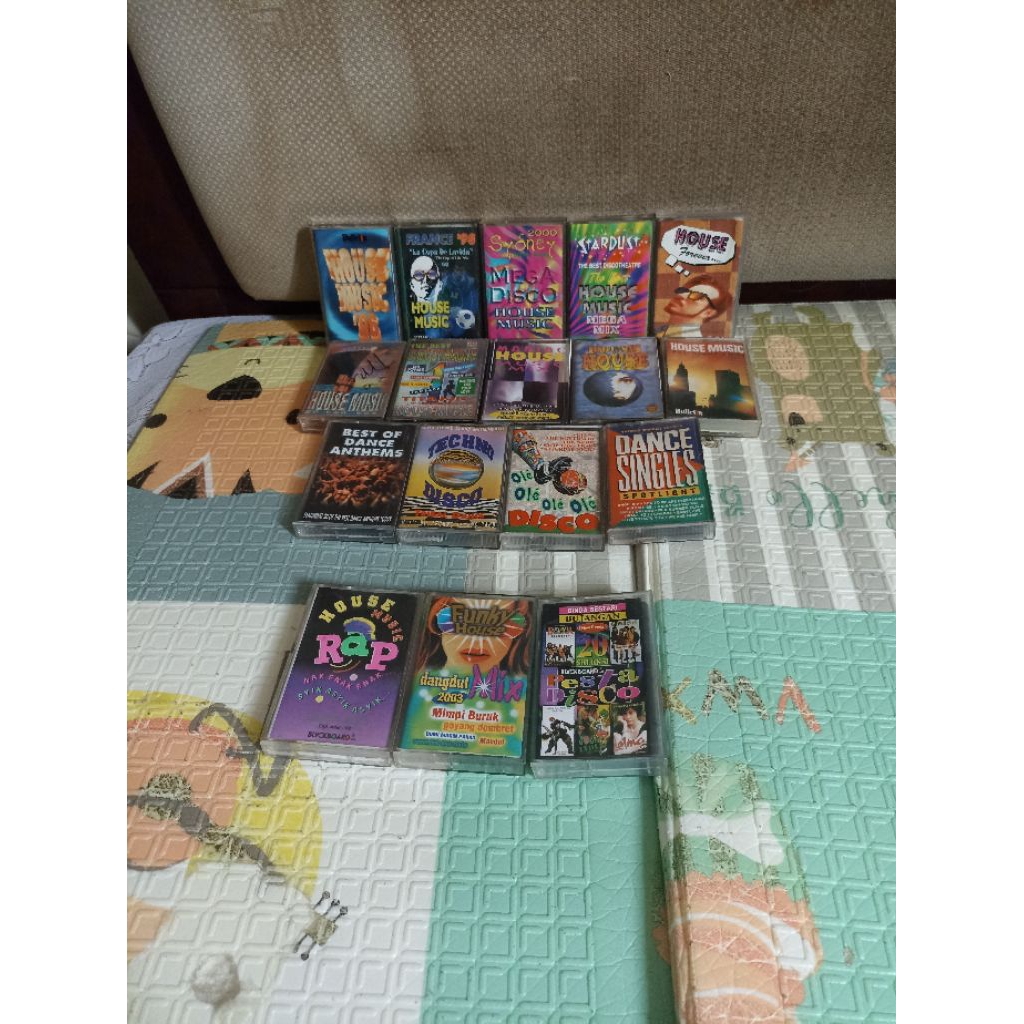 Kaset-Kaset House Disco Dance Lagu Luar/Indonesia Satuan
