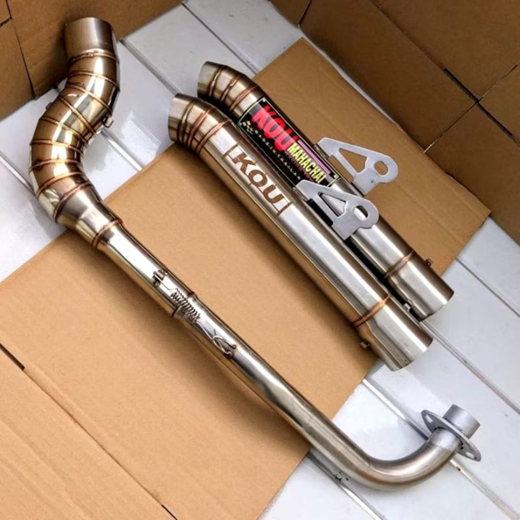 kou mahachai super Open type TITIT BIGELBOW HIGHMOUNT EXHAUST FOR wave 100 110 125 smash115 xrm125 1