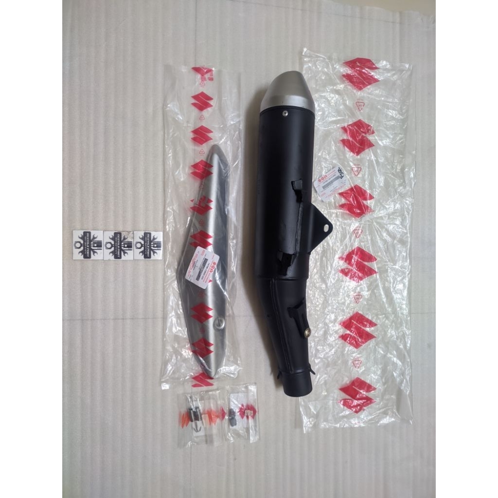 silincer knalpot satria Fu Fi injeksi original BOBOKAN COPY KTM