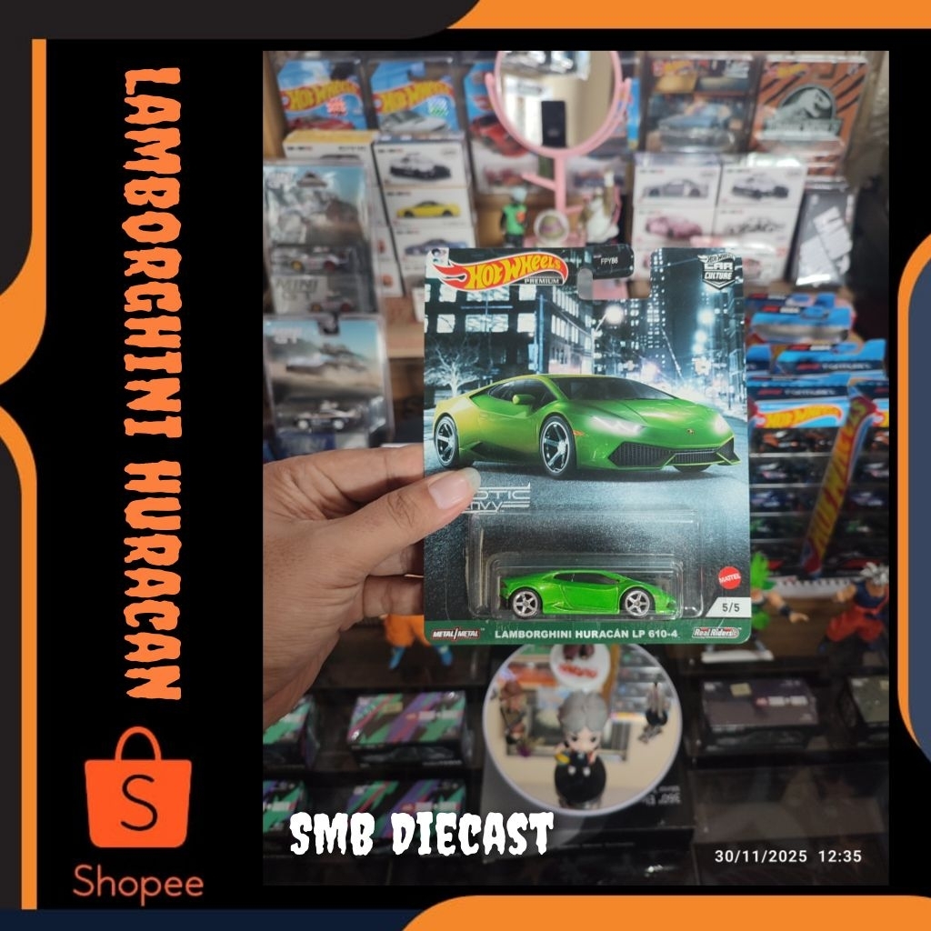 HOT WHEELS LAMBORGHINI HURACAN LP 610-4 EXOTIC ENVY NOT MINT (PREMIUM)