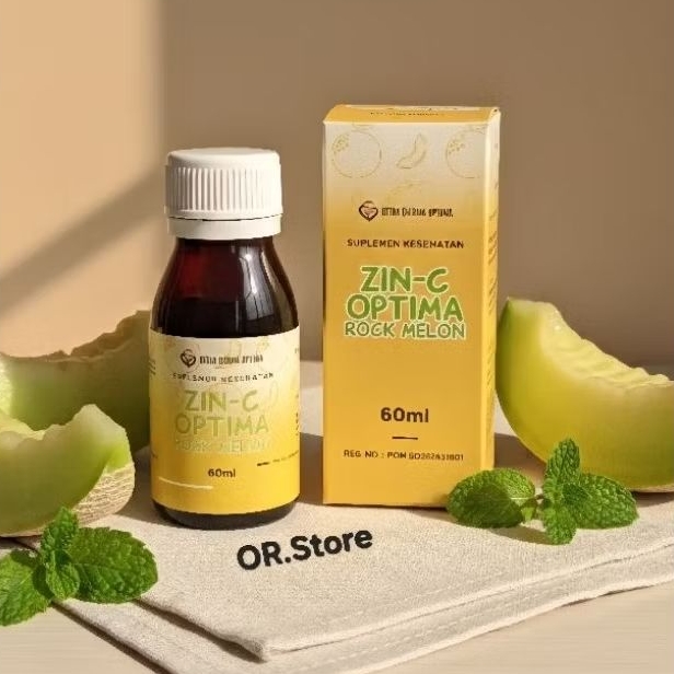 Zin-C Optima Rock Melon / Zinc / Vitamin C / Meningkatkan Daya Tahan Tubuh