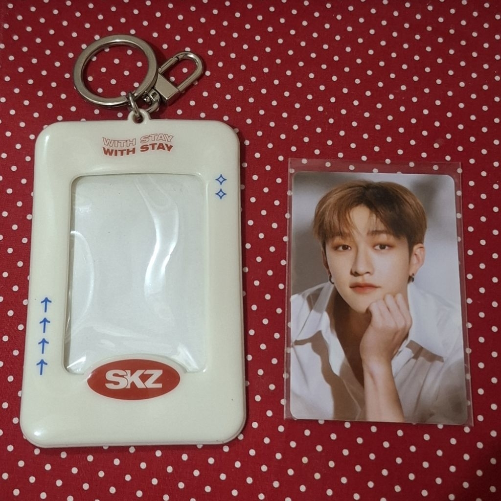 [ SET ] Photocard Official Bang Chan Nacific R9 & Card Holder Stray Kids Seasons Greeting 2021 sg21