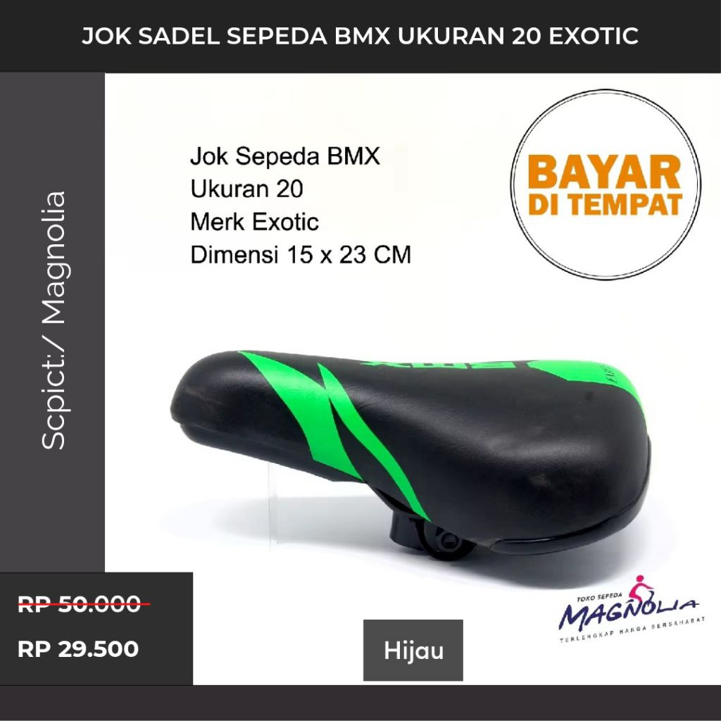Promo Jok Sadel Sepeda BMX Ukuran 20 Exotic