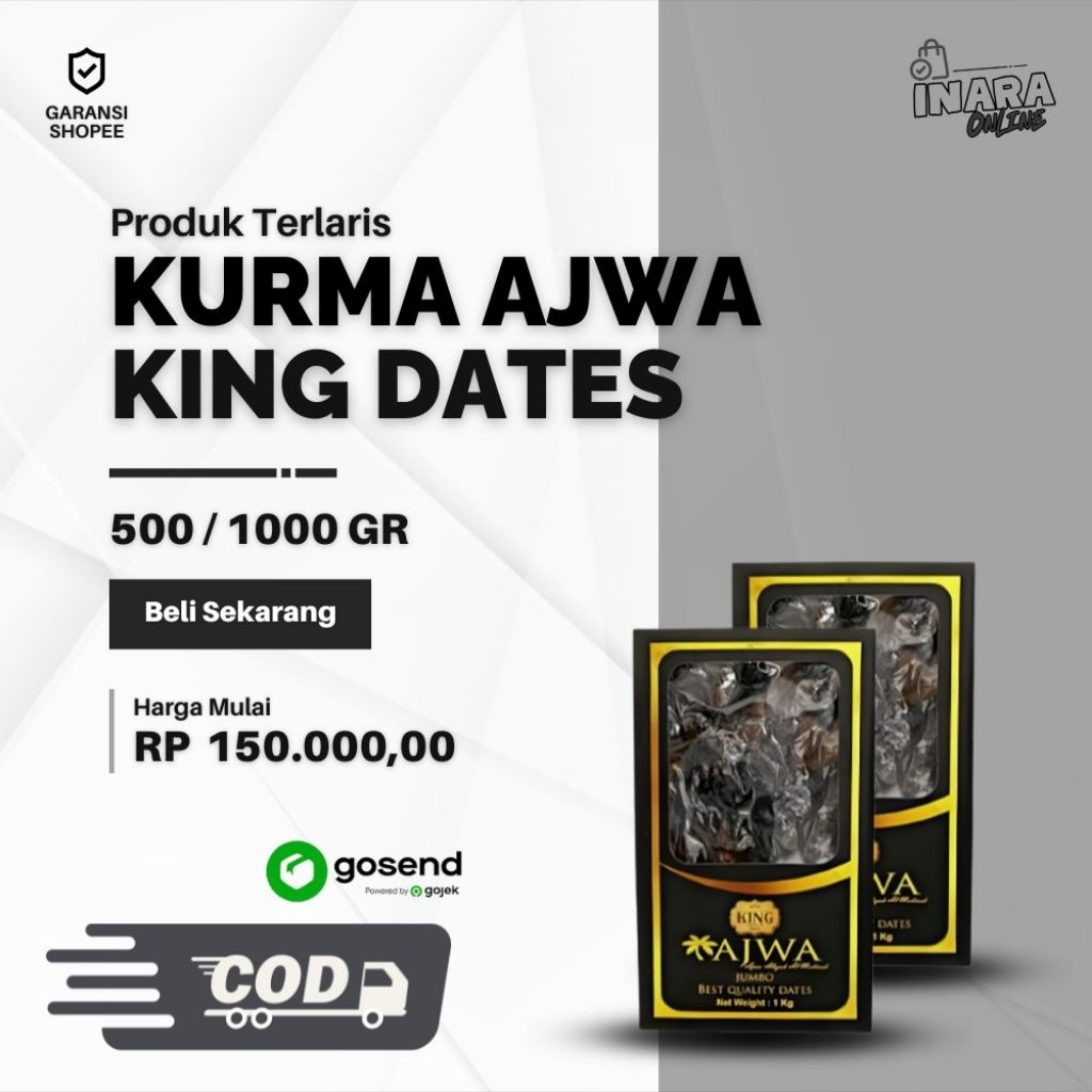 Kurma Ajwa Premium - King Dates Mix Jumbo Impor