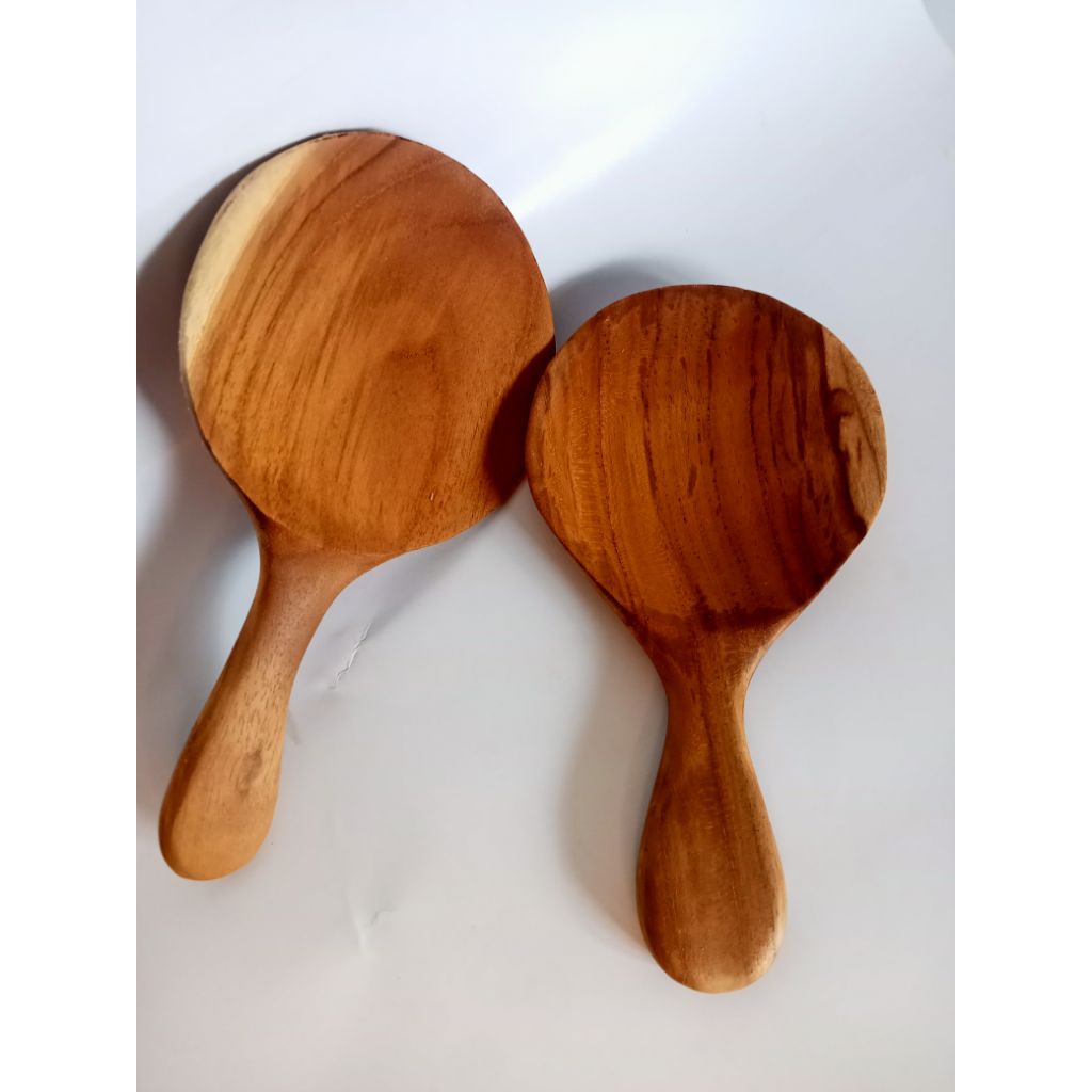 Centongan nasi Kayu jati asli dari pengrajin