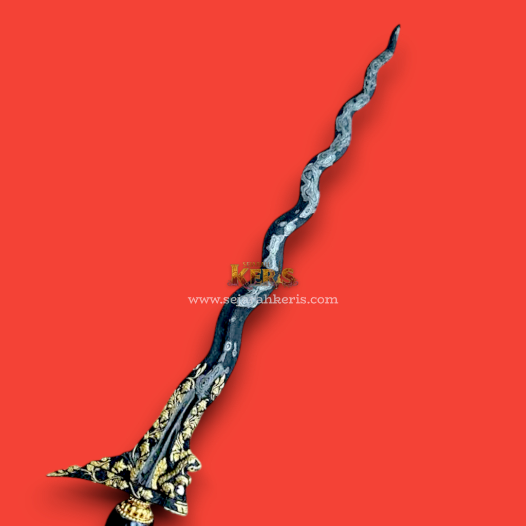 Keris Singo Barong Luk 13 Kinatah Emas Mataram Senopaten