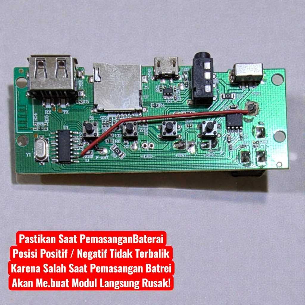 TERMURAH MODULE MODUL MP3 BLUETOOTH 3.7V-5V MODUL MUSIK BOX BT MIC MICROPHONE 6.5MM COPOTAN RADIO AU