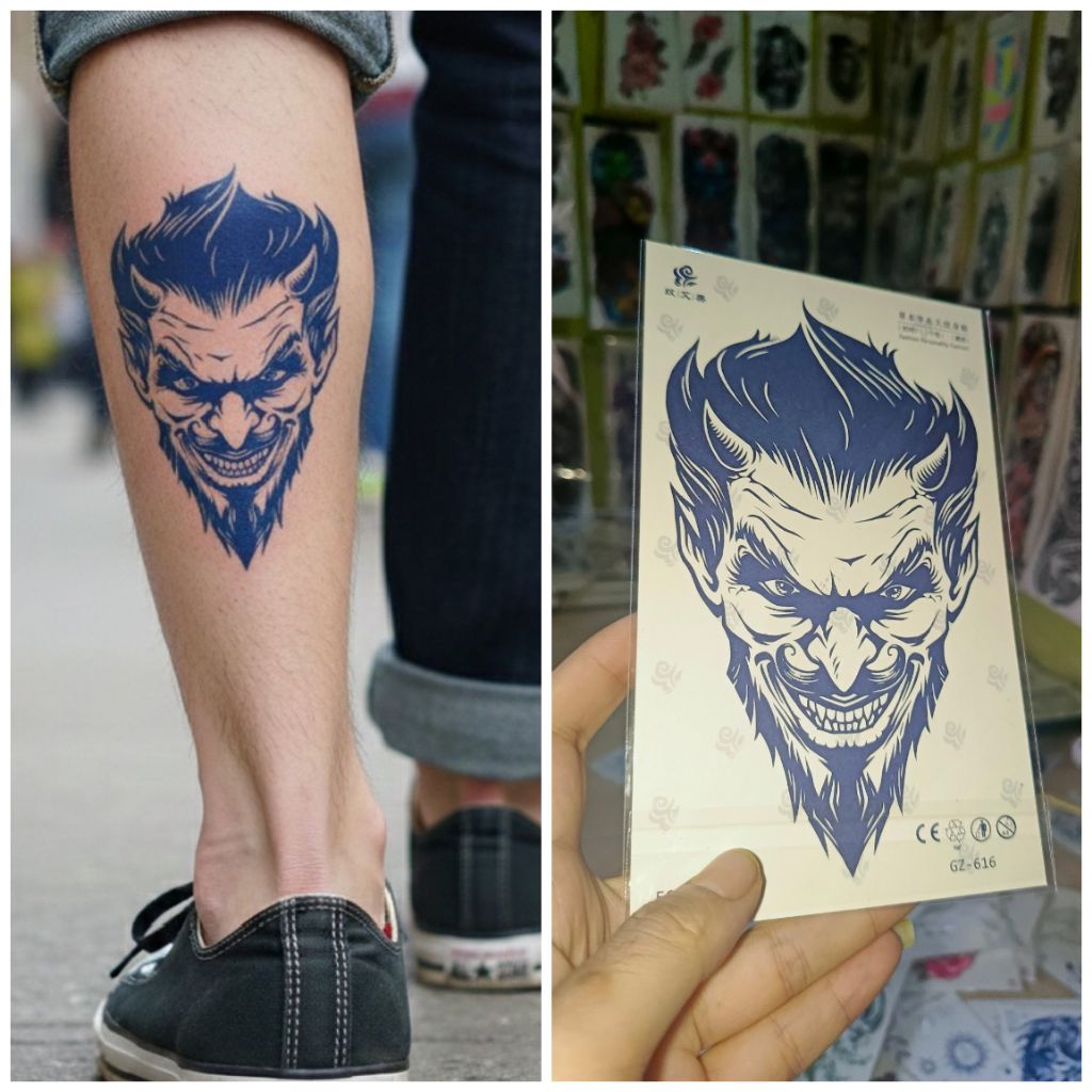 tato fruit ink joker tahan lama tato kaki tato tangan