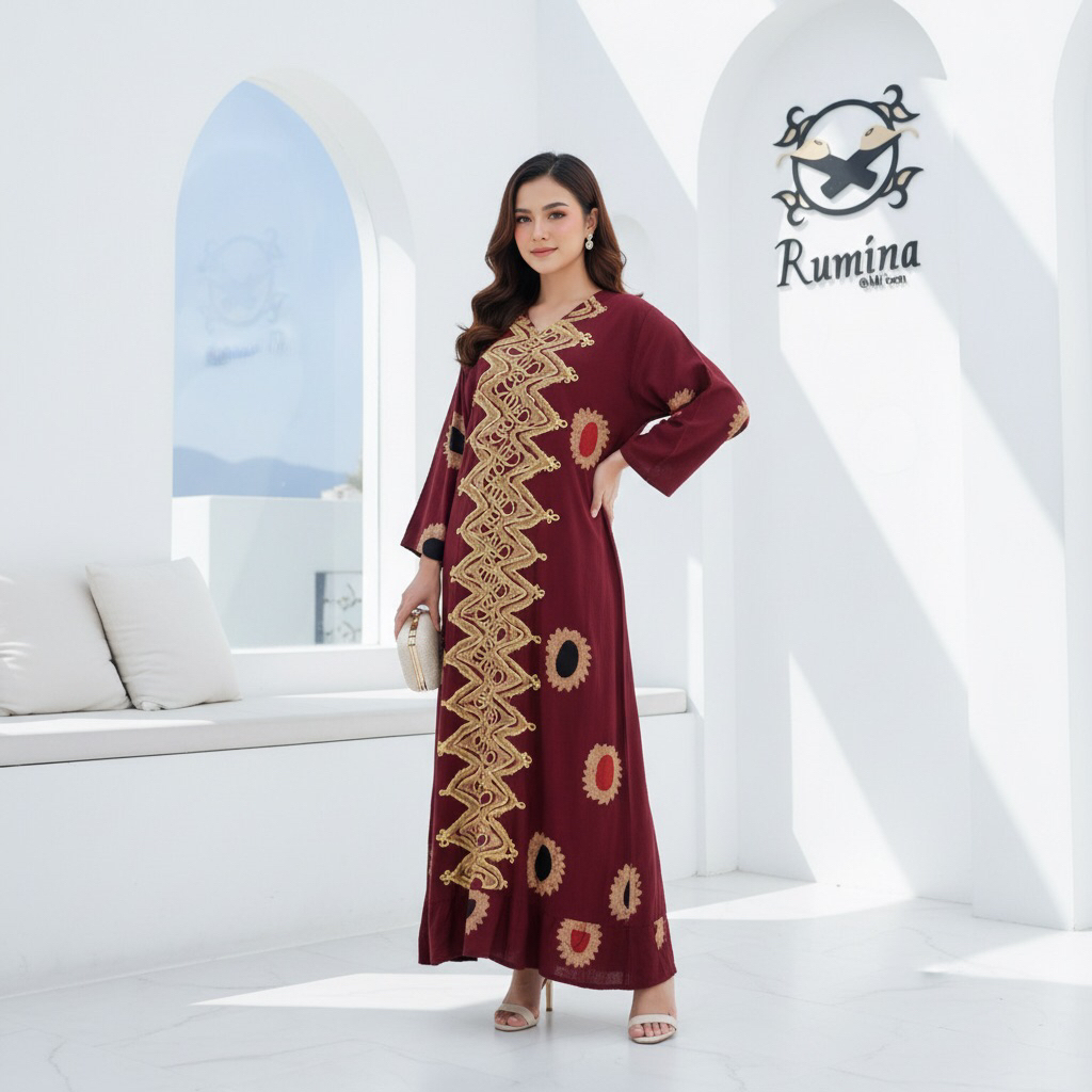 (LD 120 PB 135) Sackdress Maura Cornella Renda Daster Klok Lebar Bahan adem sejuk dan tebal Batik ca