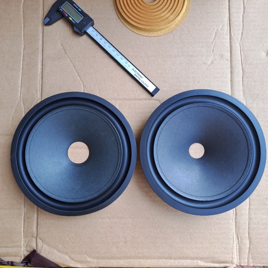 Daun Speaker Woofer 8 Inch Model Karet Cekung ori Polytron