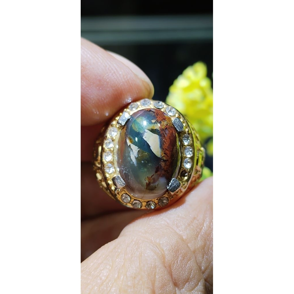 natural cincin batu garut pancawarna darson/pancawarna garut