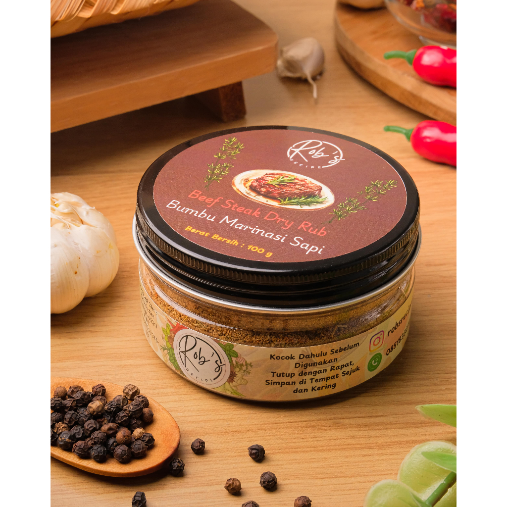 Dry Rub Bumbu Marinasi Instan Sapi / Rob's Recipe Beef Steak Dry Rub