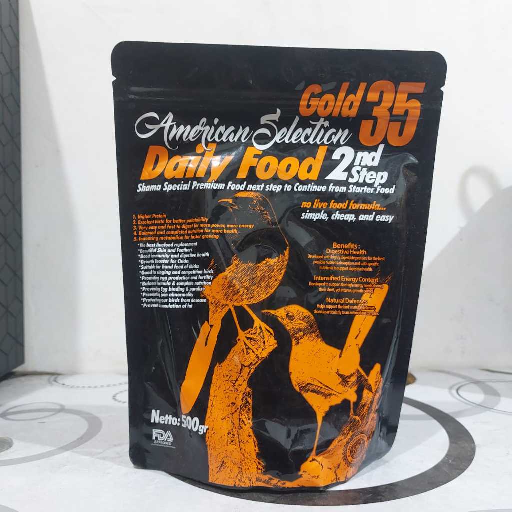 VOER AMS GOLD35 STEP2 ATAU VOER AMERICAN DAILY FOOD 2ND STEP KEMASAN 500GRAM