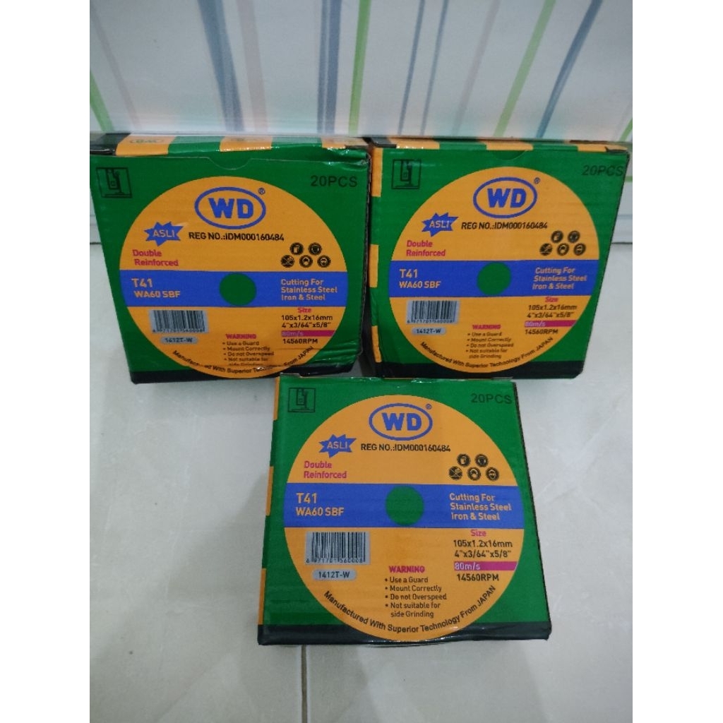 WD GERINDA POTONG BESI / BATU ORIGINAL