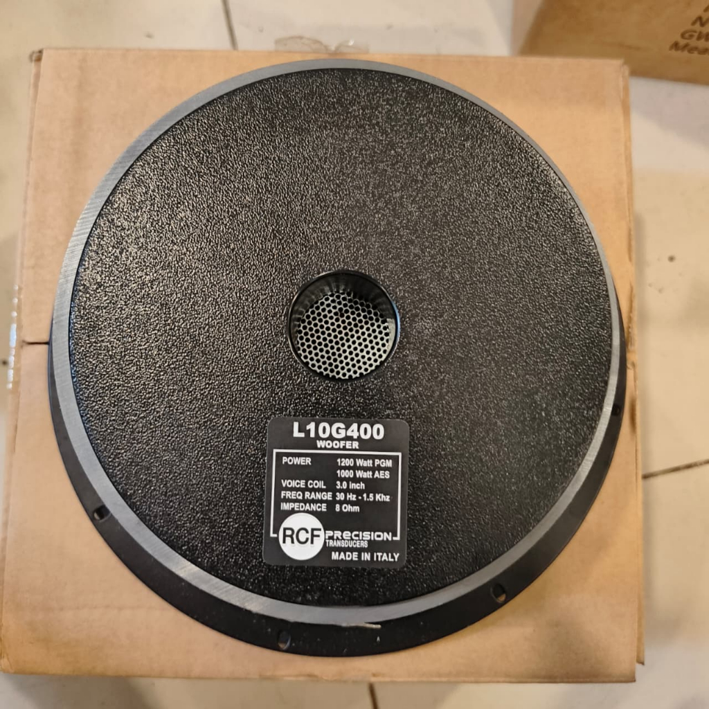 Speaker Component RCF L10G400 10 Inch Original 1200W Woofer 3 Inch Voice Coil - RCF