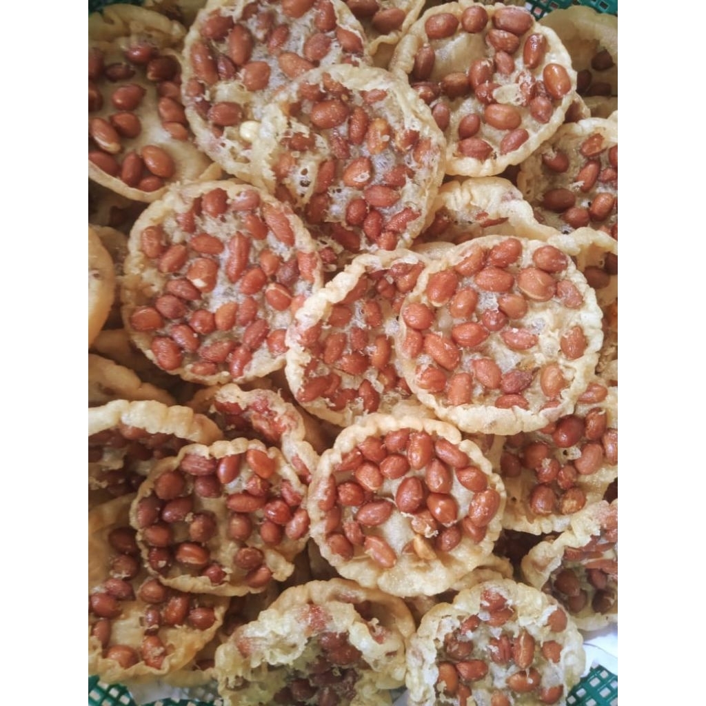 PEYEK KACANG TANAH 500 gram GURIH RENYAH / PEYEK BULAT KACANG TANAH,RAMPEYEK,MAKANAN RINGAN,JAJANAN,