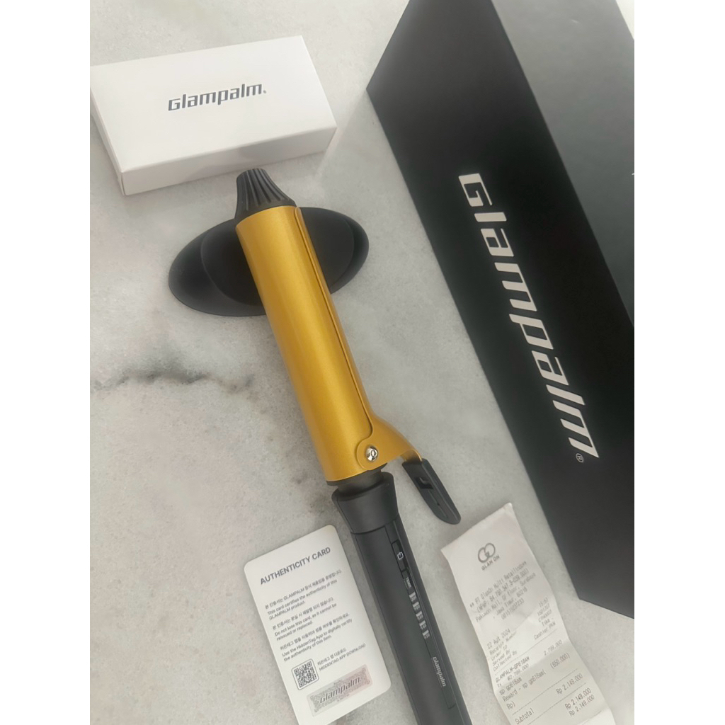 GLAMPALM curling iron GP618AM catokan curly preloved